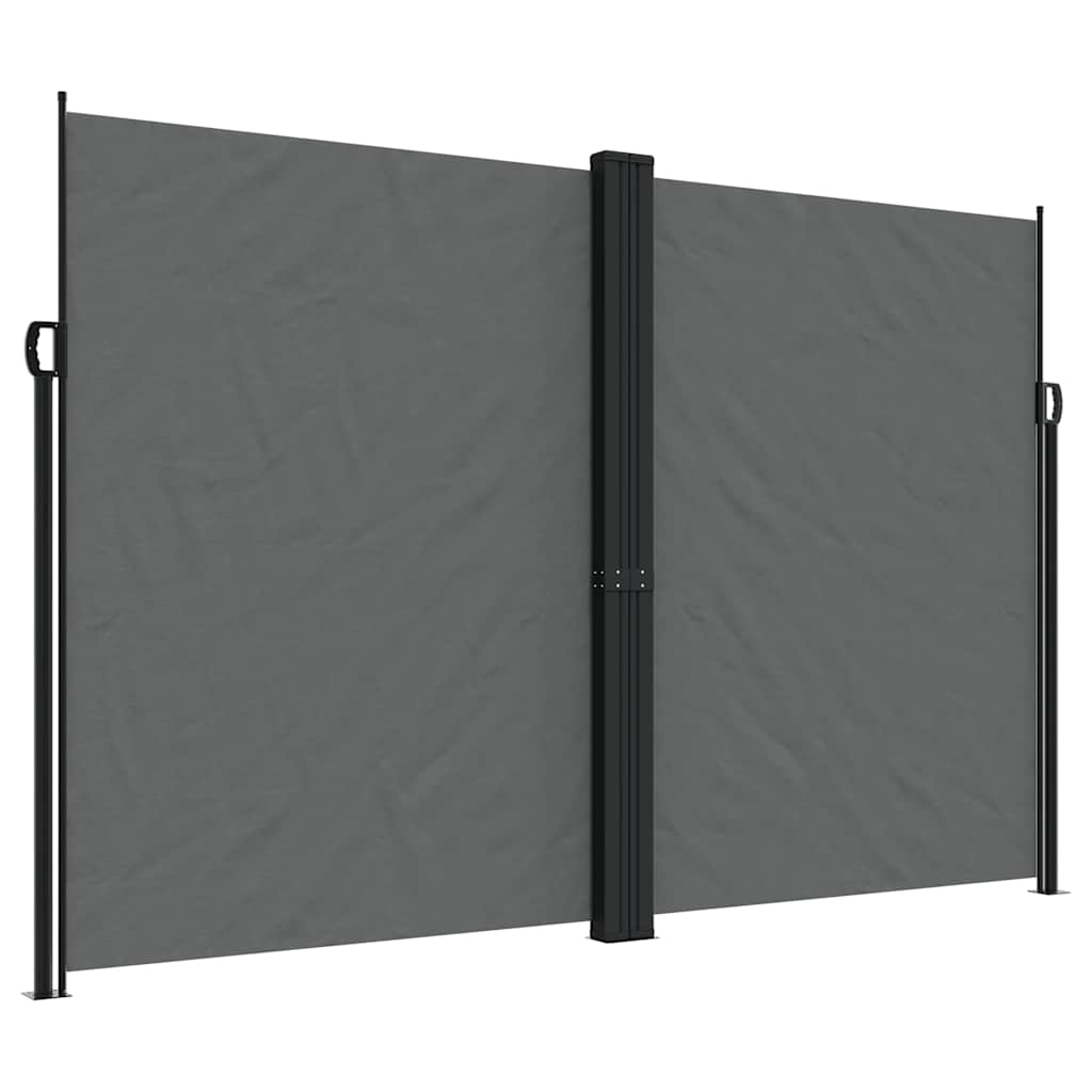 Vidaxx ausziehbarer Windschutz 220x1000 cm Anthrazit