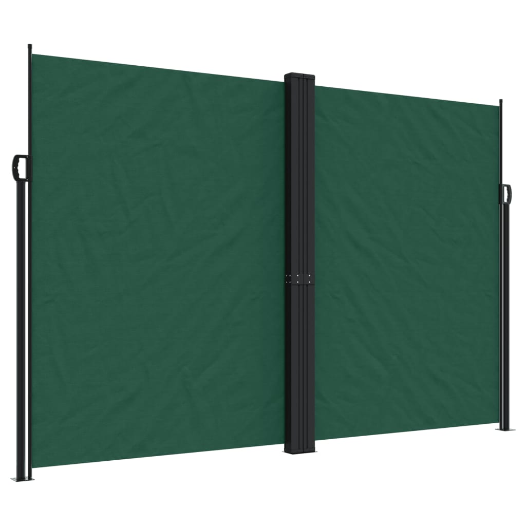 Vidaxx ausziehbarer Windschutz 220x1000 cm dunkelgrün