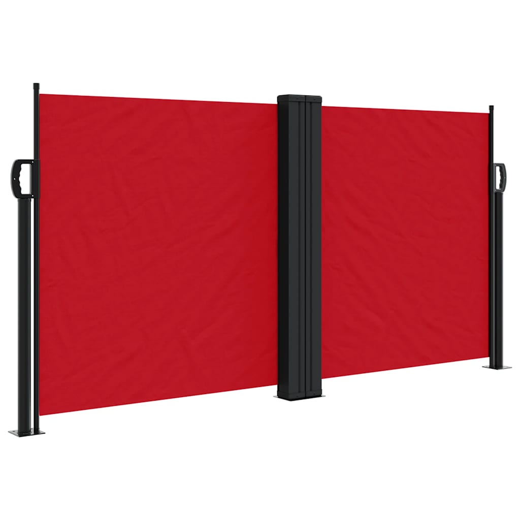 Vidaxx ausziehbarer Windschutz 120x1200 cm rot