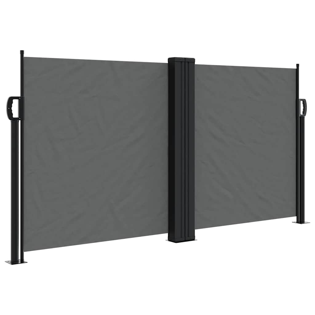 Vidaxx ausziehbarer Windschutz 120x1200 cm Anthrazit