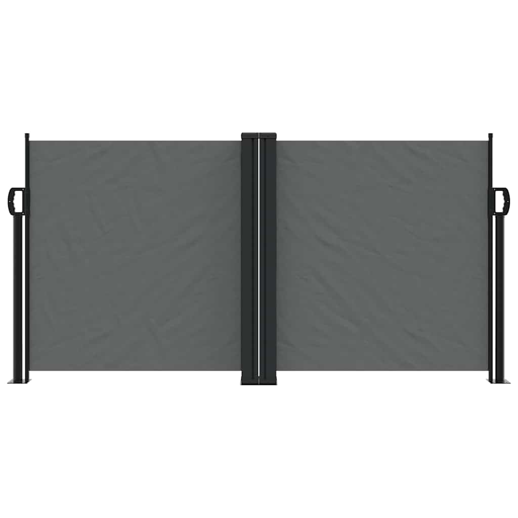 Vidaxx ausziehbarer Windschutz 120x1200 cm Anthrazit