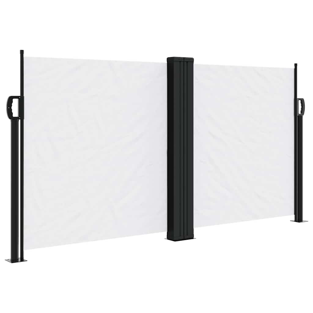 Vidaxx ausziehbarer Windschutz 120x1200 cm weiß
