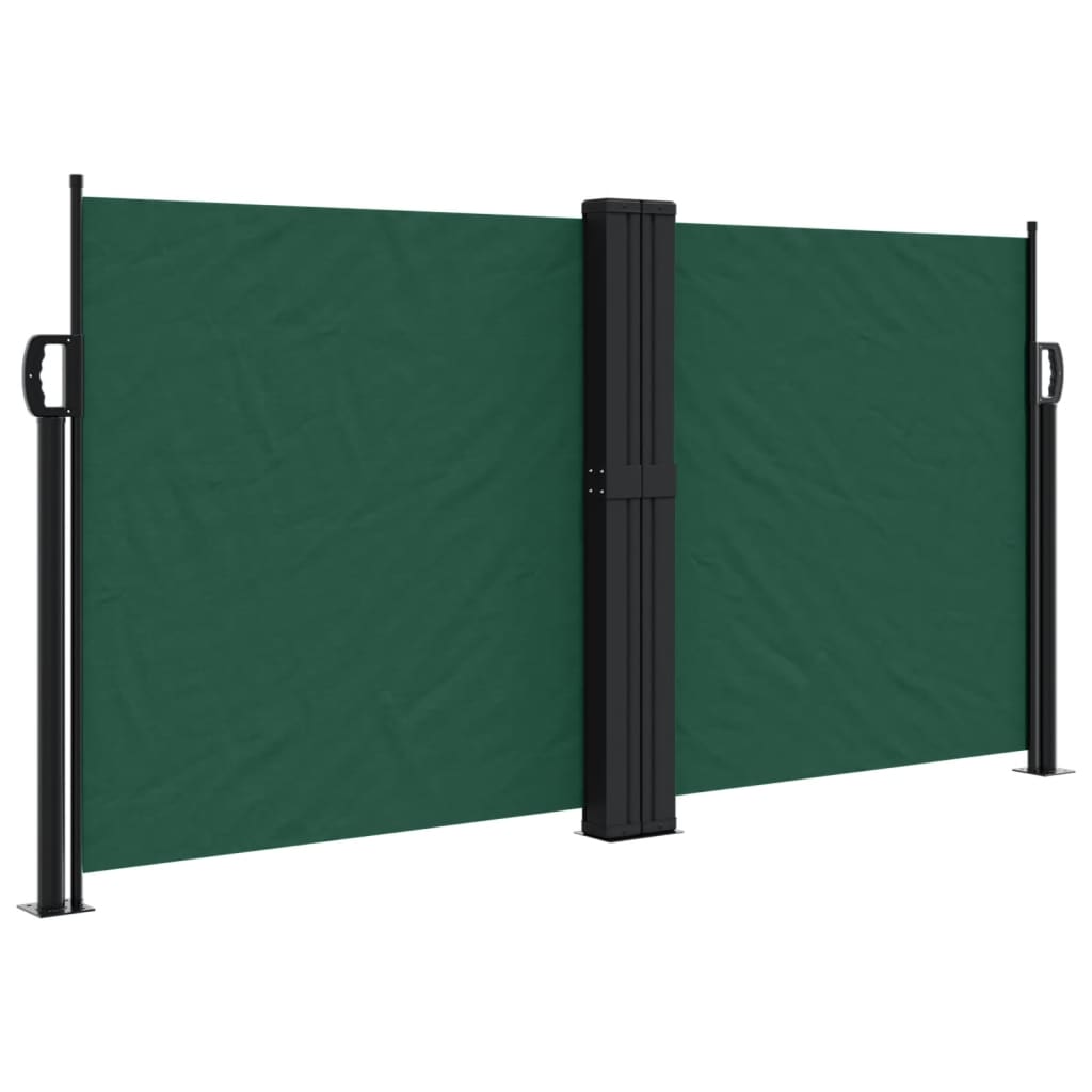 Vidaxx ausziehbarer Windschutz 120x1200 cm dunkelgrün