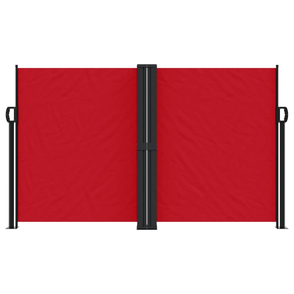 Vidaxx ausziehbarer Windschutz 140x1200 cm rot