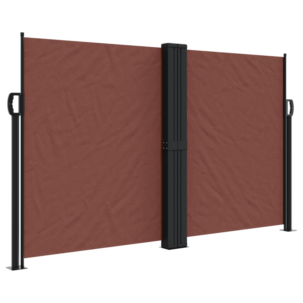 Vidaxx ausziehbarer Windschutz 140x1200 cm braun