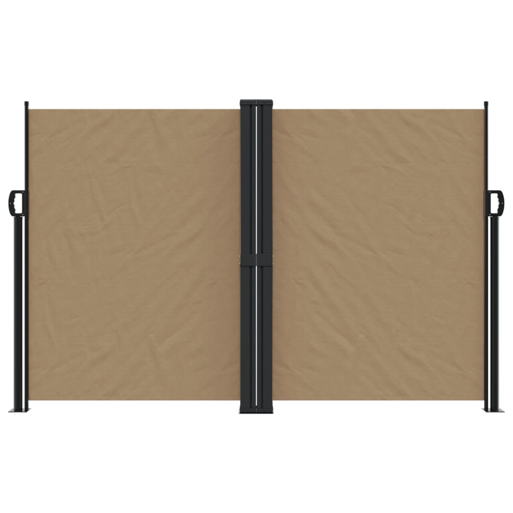 Vidaxx ausziehbarer Windschutz 160x1200 cm Taupe