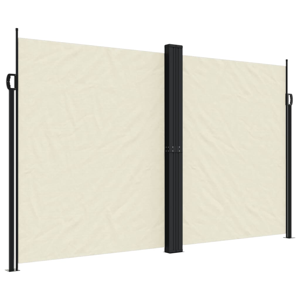 Vidaxx ausziehbarer Gartenschirm 200x1200 cm cremefarben