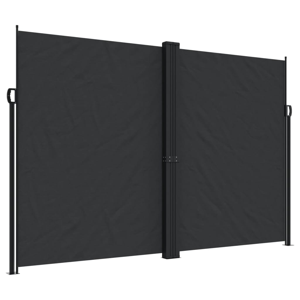 Vidaxx ausziehbarer Gartenschirm 220x1200 cm schwarz