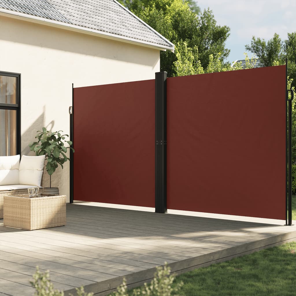 Vidaxx ausziehbarer Gartenschirm 220x1200 cm braun