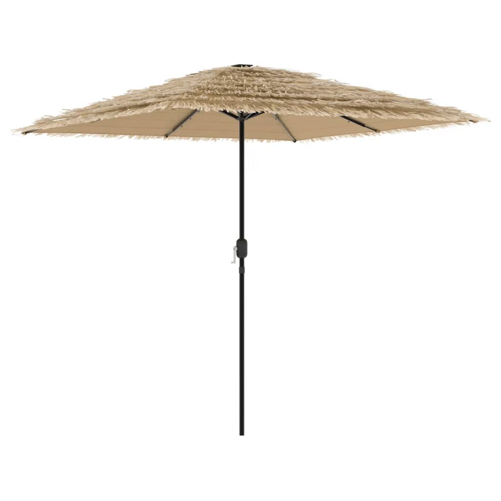 Vidaxx Sonnenschirm mit LEDs und Stahlmast 248x248x248 cm braun