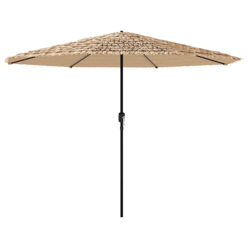 VidaXL Sonnenschirm mit LEDs und Stahlmast 324x324x247 cm braun
