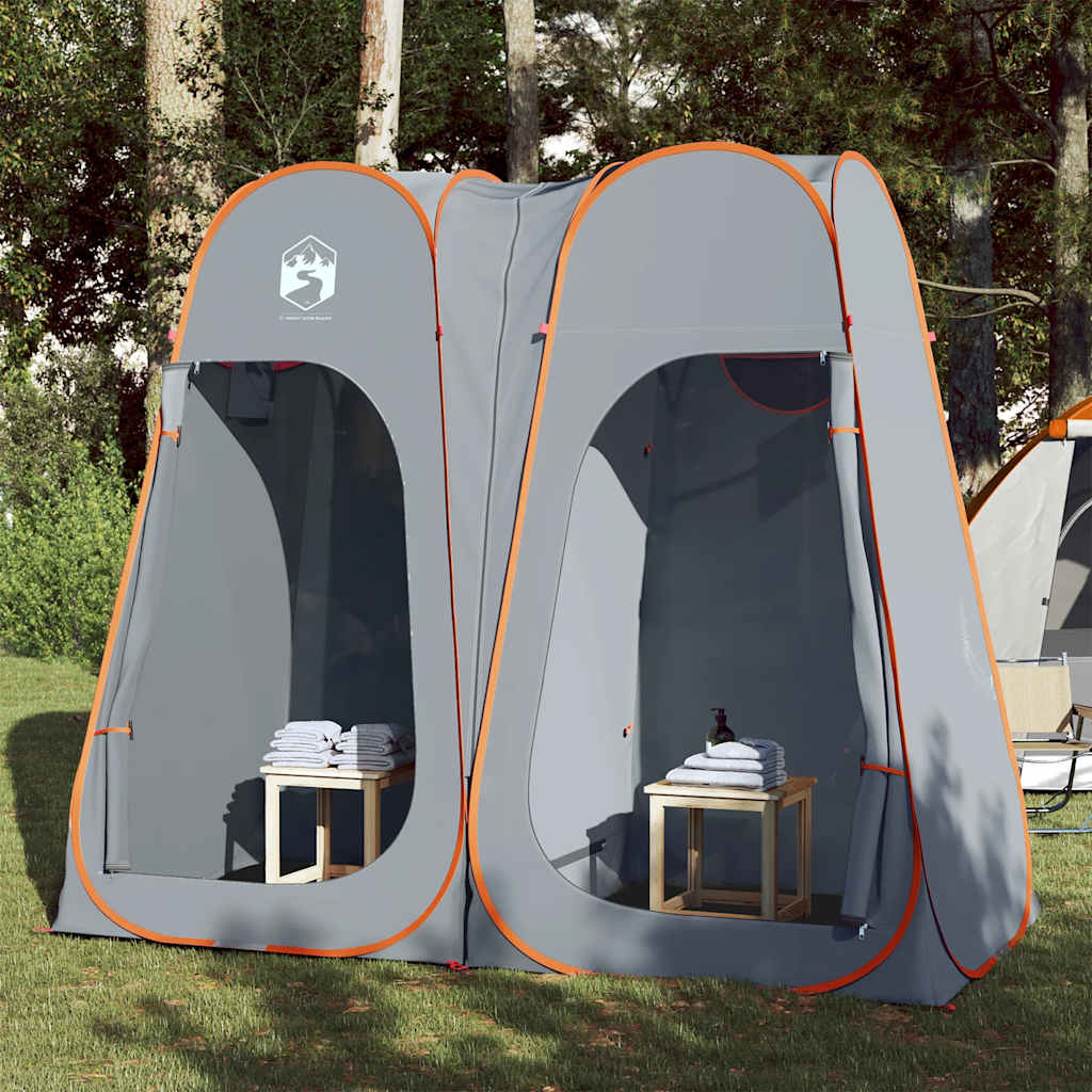 Vidaxx Sichtschutzzelt Pop-up wasserdicht grau und orange