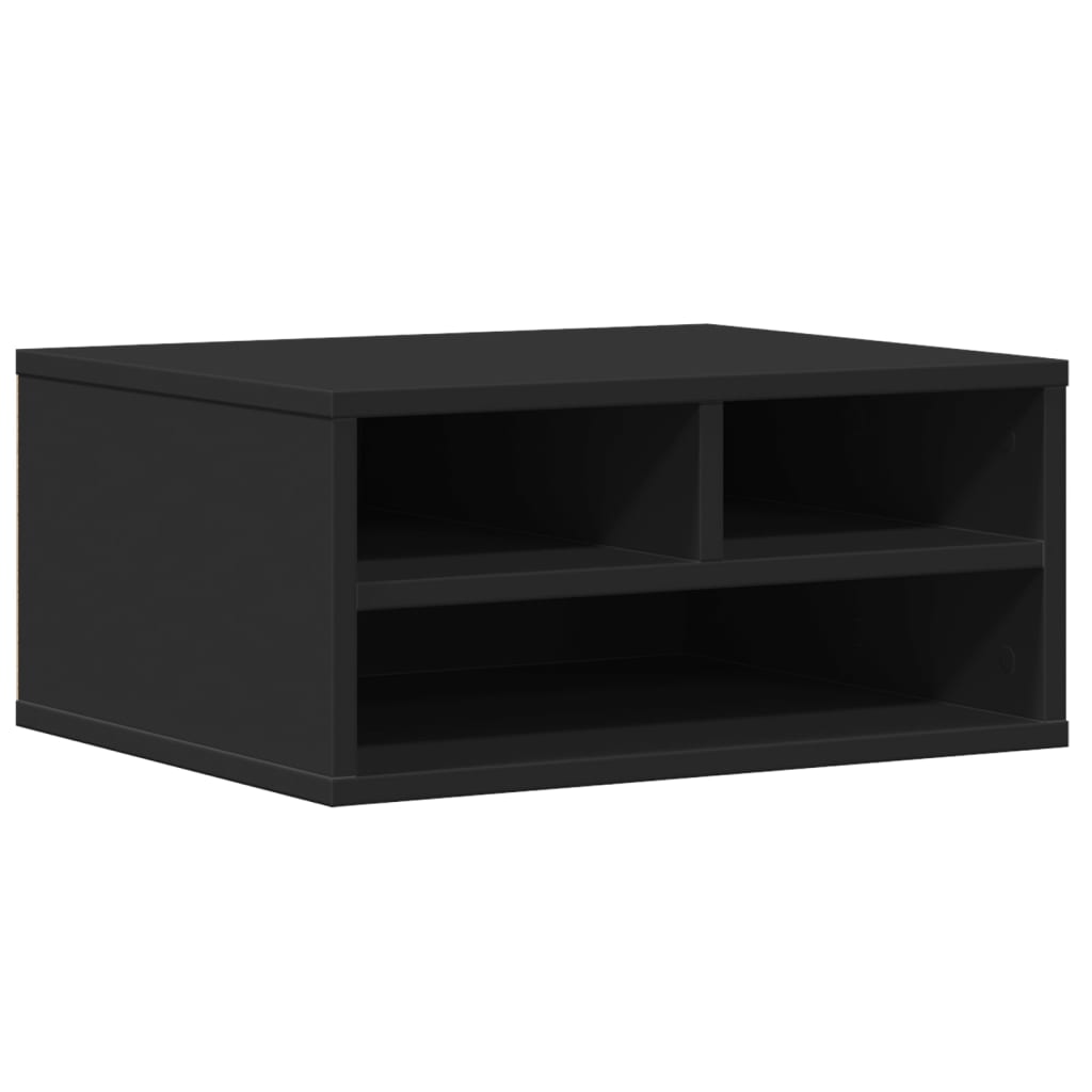 VidaXL Druckerschrank 49x40x22,5 cm verarbeitetes Holz schwarz