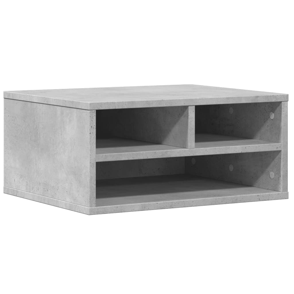 Vidaxxl-Druckerschrank 49 x 40 x 22,5 cm, Holzwerkstoff, Betongrau