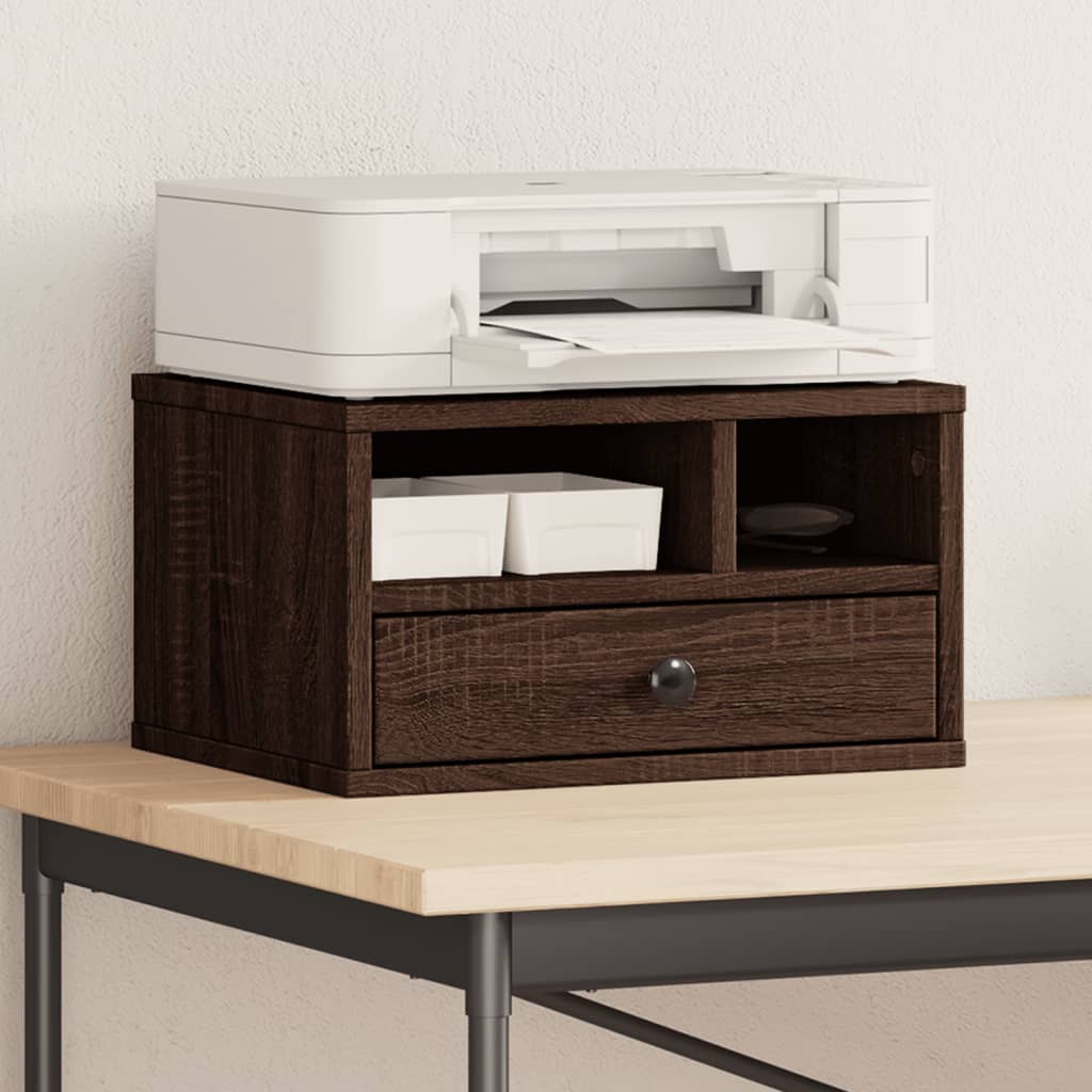 VidaXL-Druckerschrank 40 x 32 x 22,5 cm, fertiges Holz, braune Eiche