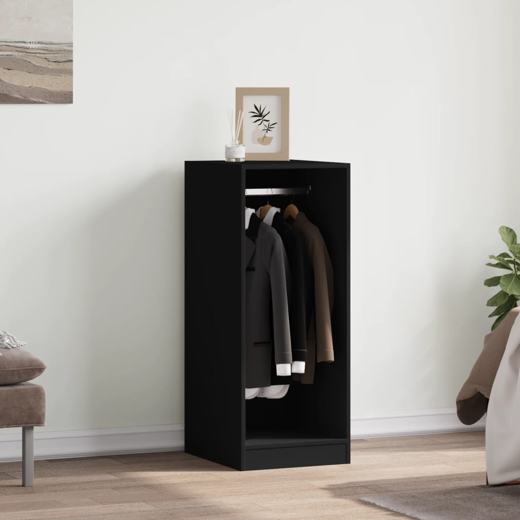 Vidaxx Kleiderschrank 48x41x102 cm, lackiertes Holz schwarz
