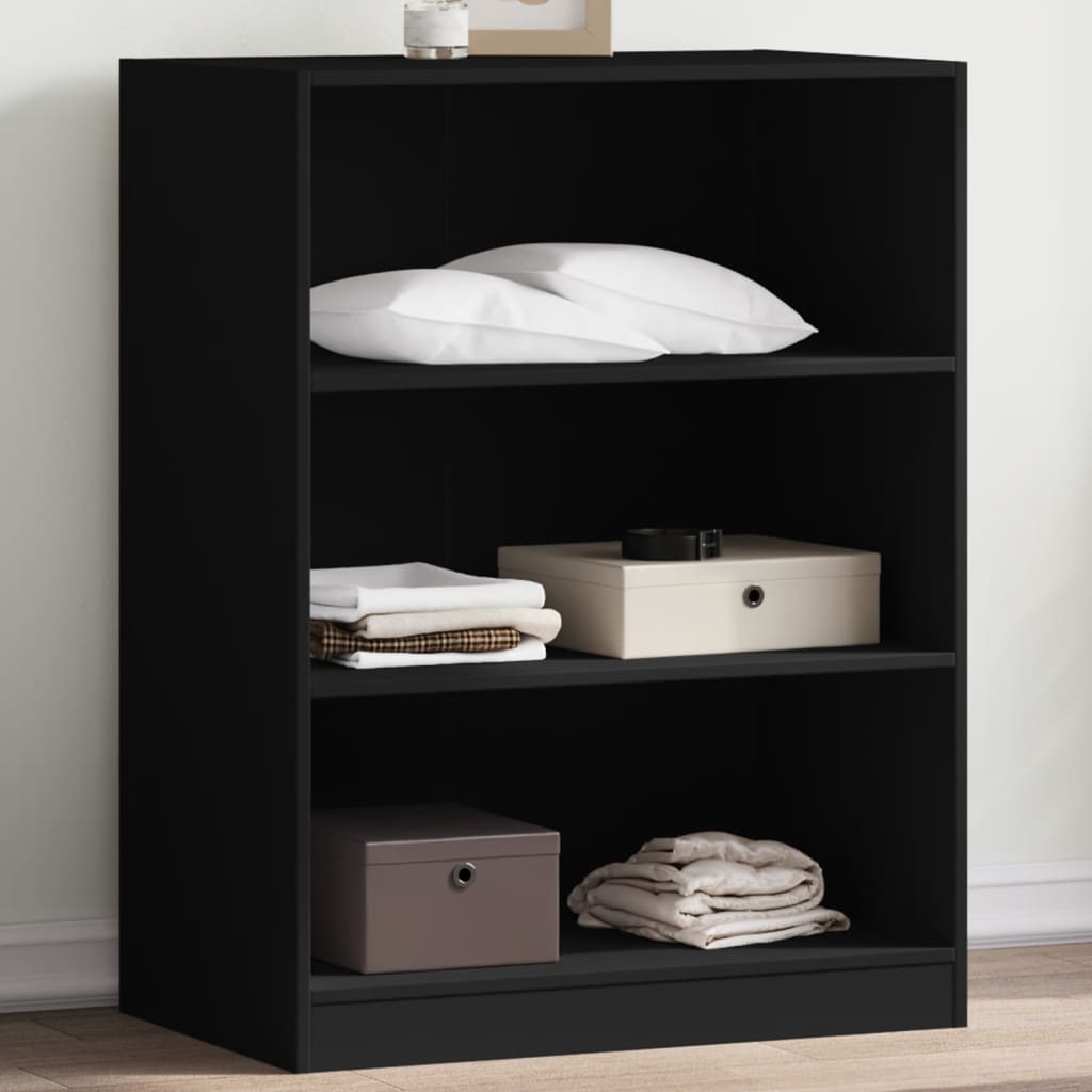VidaXL Kleiderschrank 77x48x102 cm, fertiges Holz, schwarz