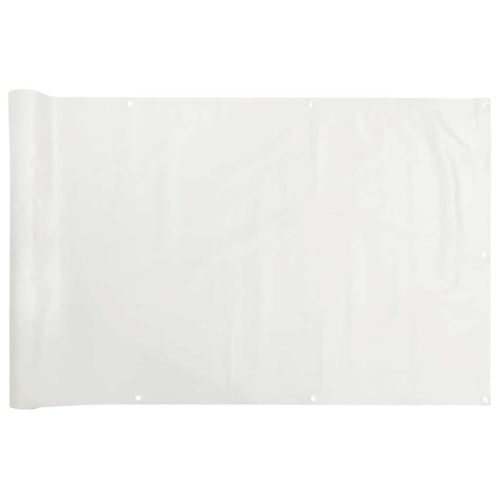 Vidaxx Balkonschirm 300x75 cm PVC weiß