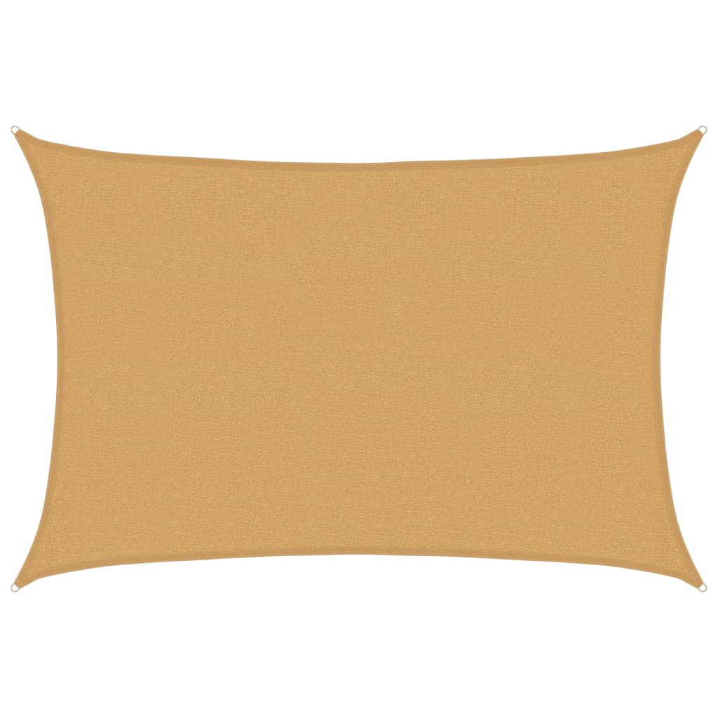 Vidaxl Sonnensegel 160 g m² rechteckig 2,5x3,5 m HDPE sandfarben