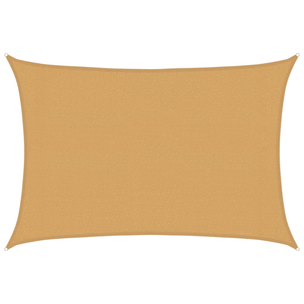 Vidaxx Sonnensegel 160 g m² rechteckig 3x4,5 m HDPE sandfarben