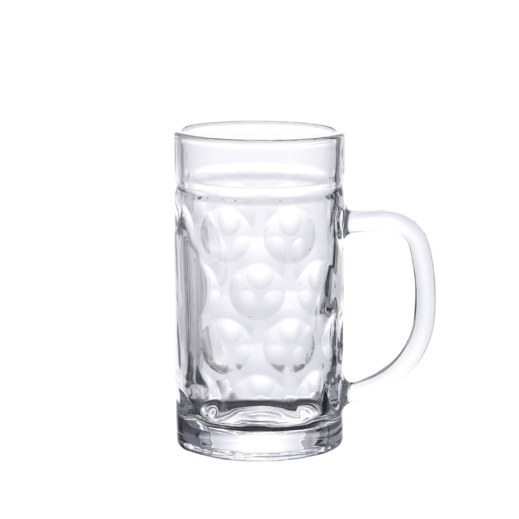 VidaXL Bierkrüge mit Henkel 6 Stück 500 ml Glas