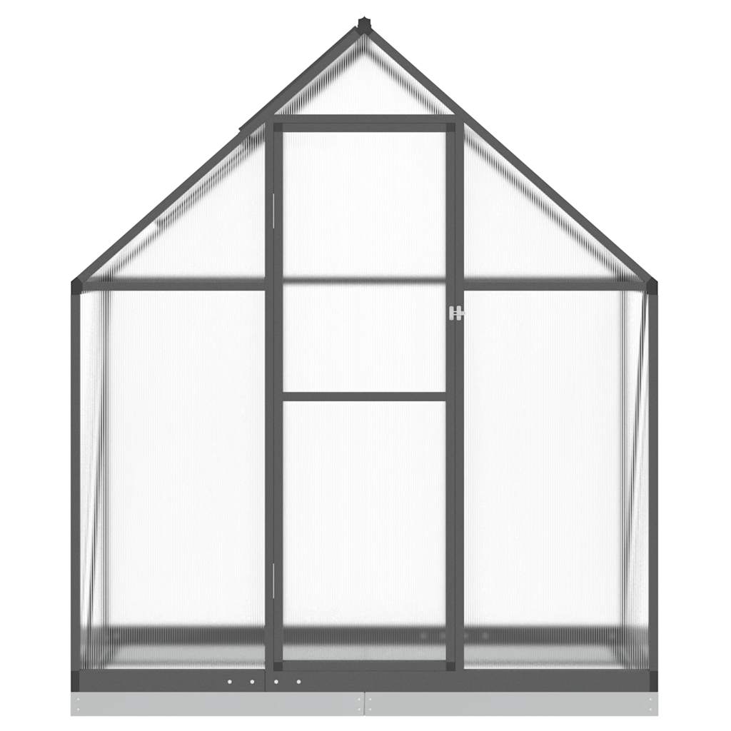 Vidaxx Gartengewächshaus mit Grundgestell 169x58x202 cm Aluminium Anthrazit