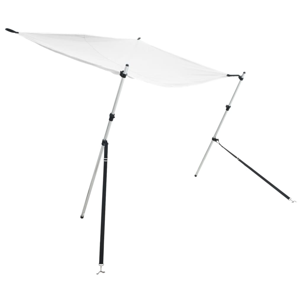 VidaXL Sonnenschutztuch-Set T-Top 174 x 205 x (115–194) cm weiß
