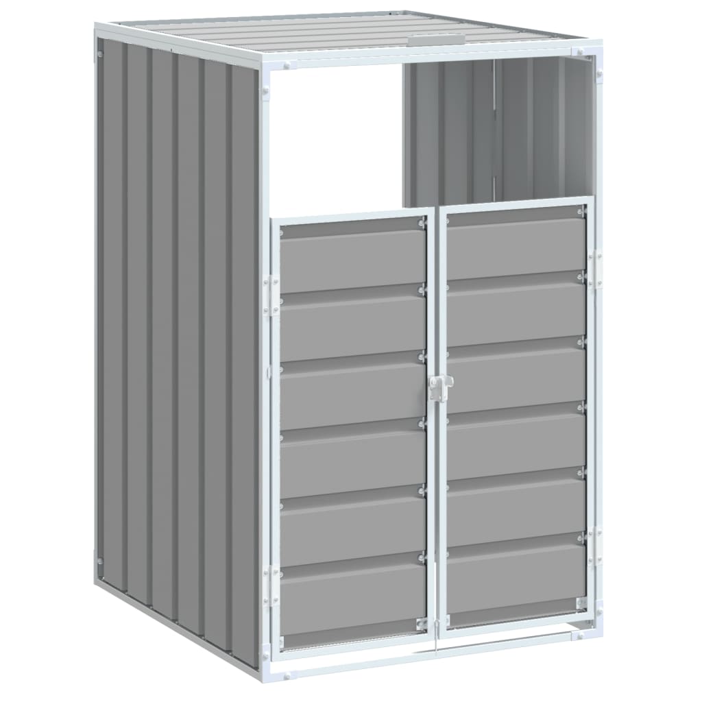 Vidaxx Containeraufbewahrung für 1 Container 72x81x115 cm grauer Stahl