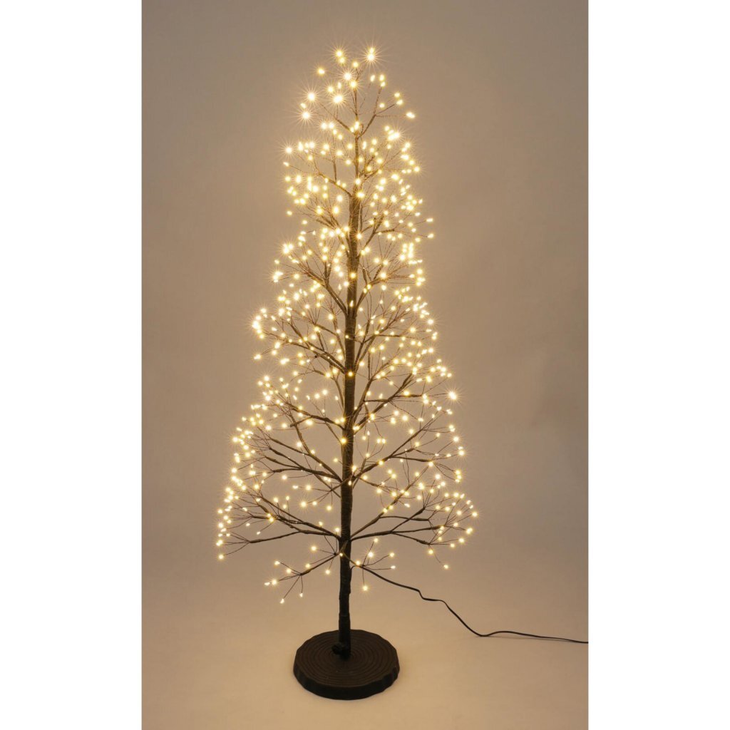 Andere Marken LED-Baum 600 LEDs 100 cm schwarz