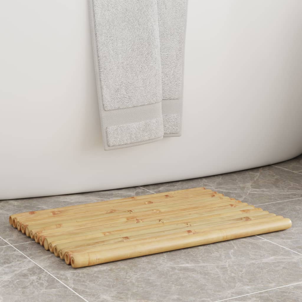 VidaXL Badematten 2 Stück 50x35 cm Bambus
