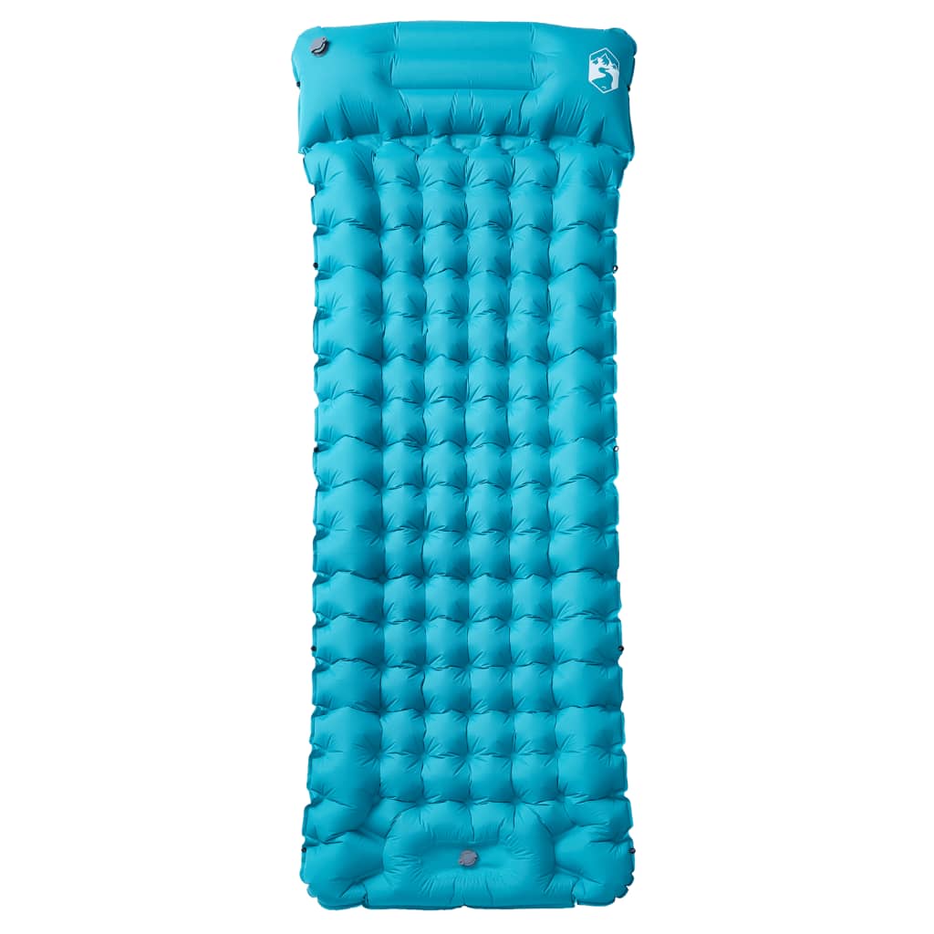 Vidaxl Campingmatratze mit Kissen selbstaufblasend 1-Personen blau