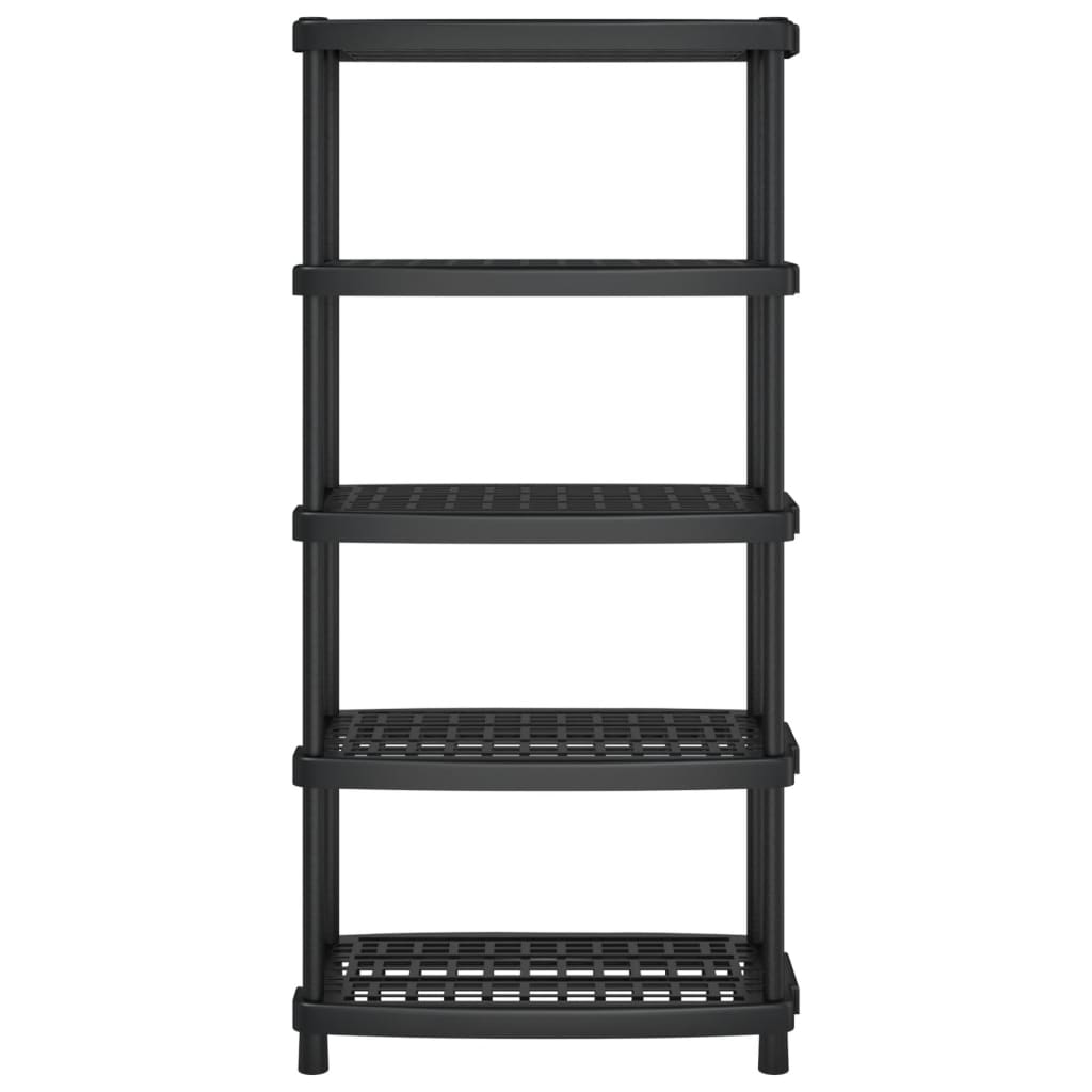 Vidaxx Lagerregal 5-lagig 93,5x45,5x194,5 cm Polypropylen schwarz