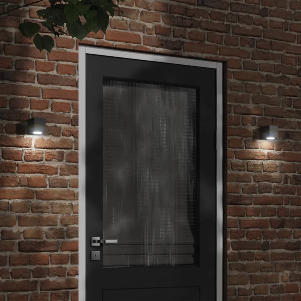 Vidaxx Außenwandleuchte Aluminiumguss schwarz