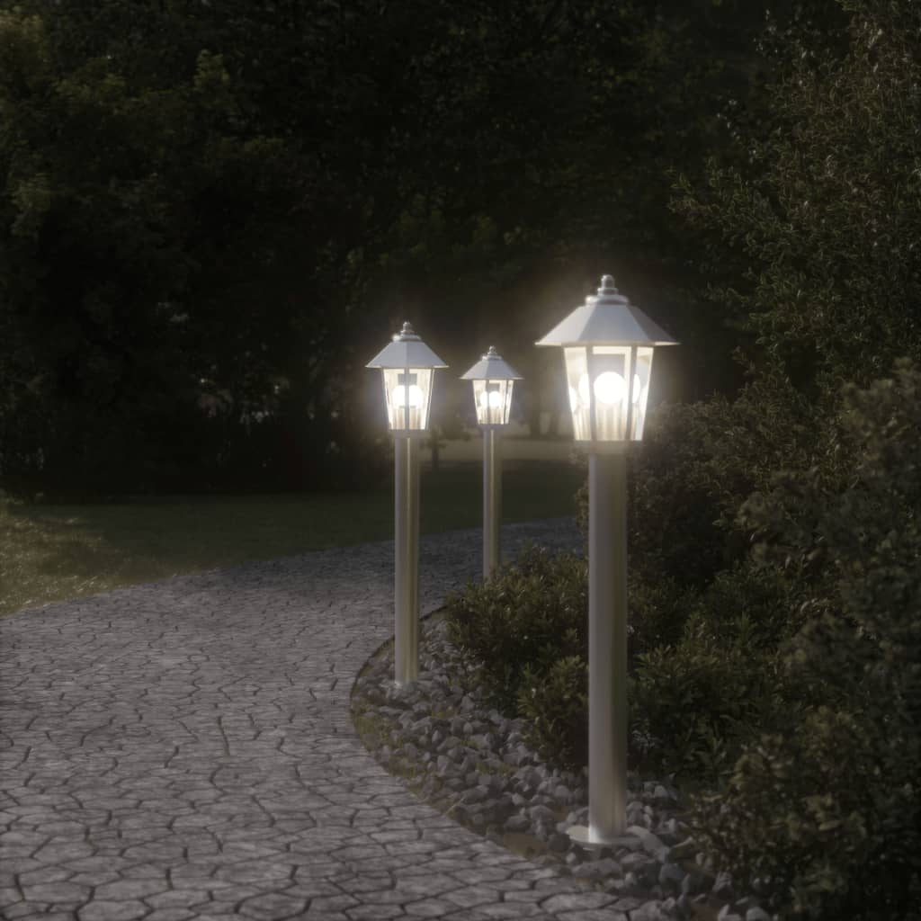 Vidaxx Außenstehleuchte 80 cm Edelstahl silberfarben
