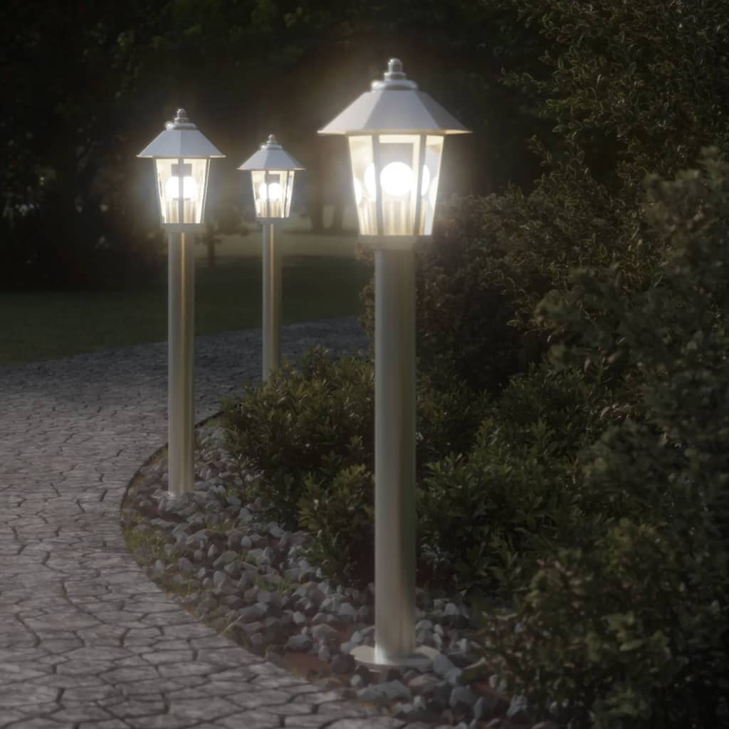 Vidaxx Außenstehleuchte 80 cm Edelstahl silberfarben