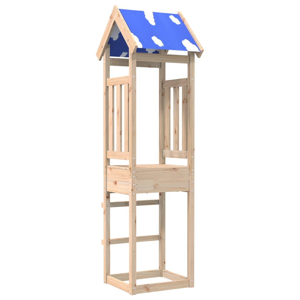 VidaXL Spielturm 52,5x46,5x208 cm massives Kiefernholz