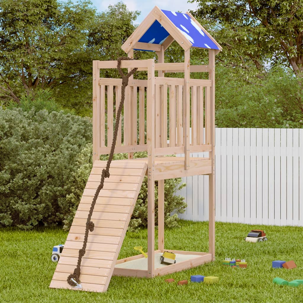 Vidaxx Spielturm 110,5x52,5x215 cm massives Kiefernholz