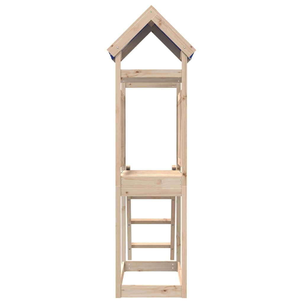 Vidaxx Spielturm mit Leiter 110,5x52,5x215 cm massives Kiefernholz