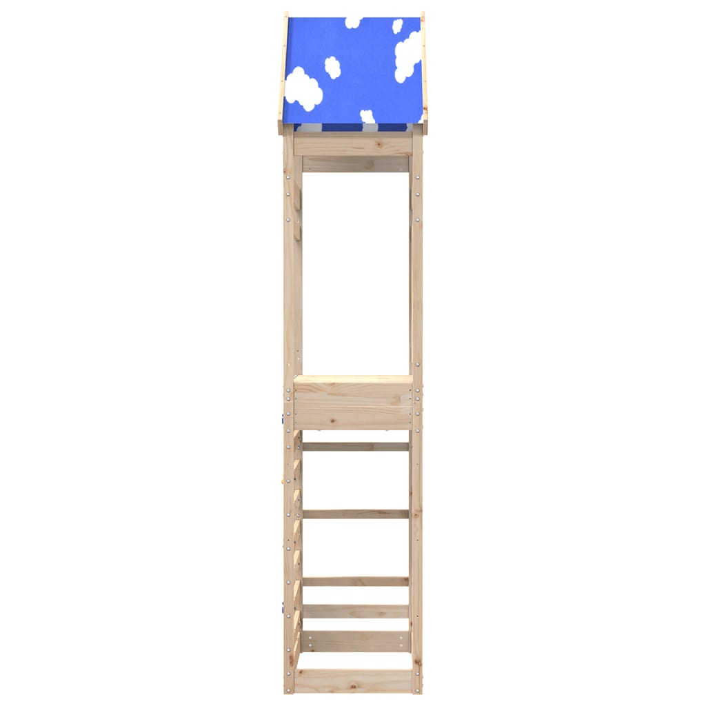 Vidaxx Spielturm mit Kletterwand 85x52,5x265 cm massives Kiefernholz