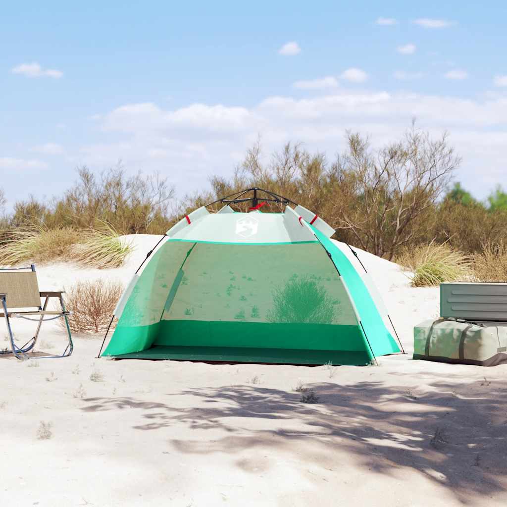 VidaXL Strandzelt 2-Personen wasserdicht Schnellverschluss meergrün