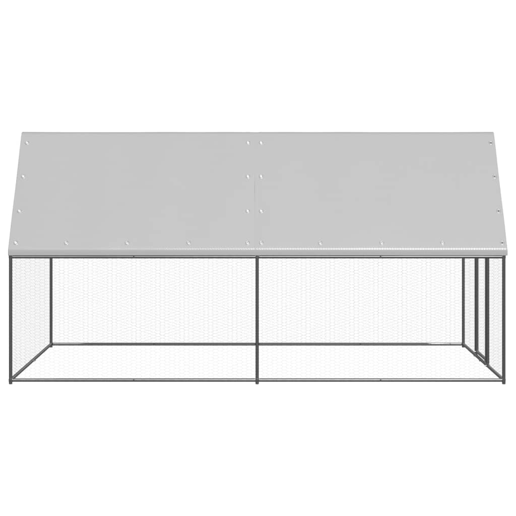 VidaXL Hühnerstall 2x4x2 m aus verzinktem Stahl
