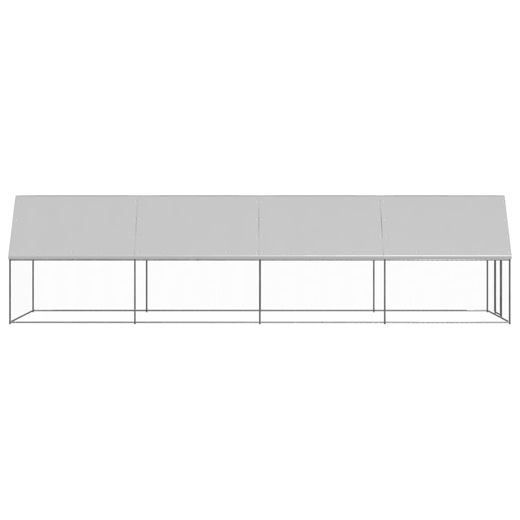 VidaXL Hühnerstall 2x8x2 m aus verzinktem Stahl