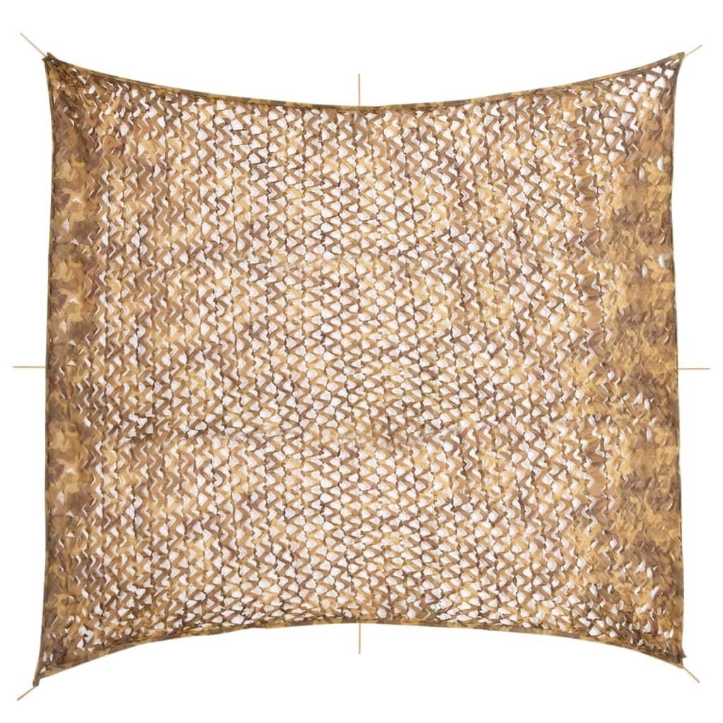 Vidaxx Tarnnetz mit Aufbewahrungstasche 416x402 cm sandfarben