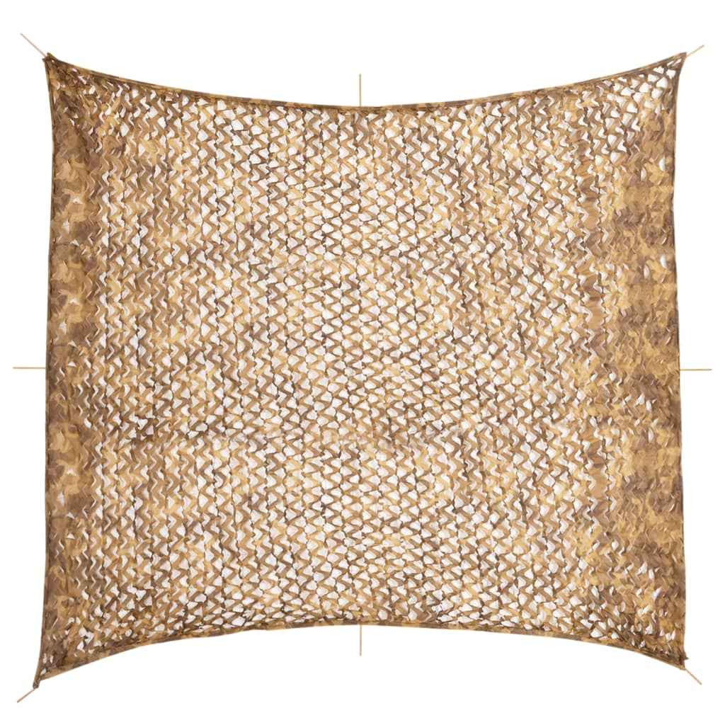 Vidaxx Tarnnetz mit Aufbewahrungstasche 521x493 cm sandfarben
