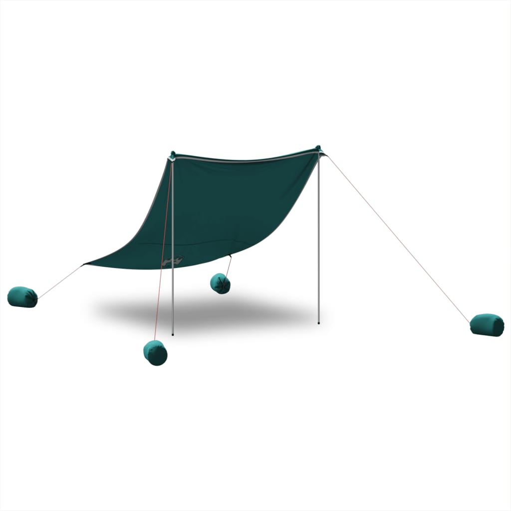 Vidaxx Strandmarkise mit Sandankern 214x236 cm grün