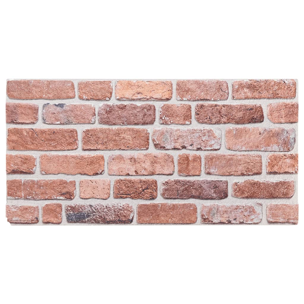 VidaXL Wandpaneele 10 Stk. 3D 100x50 cm EPS rot