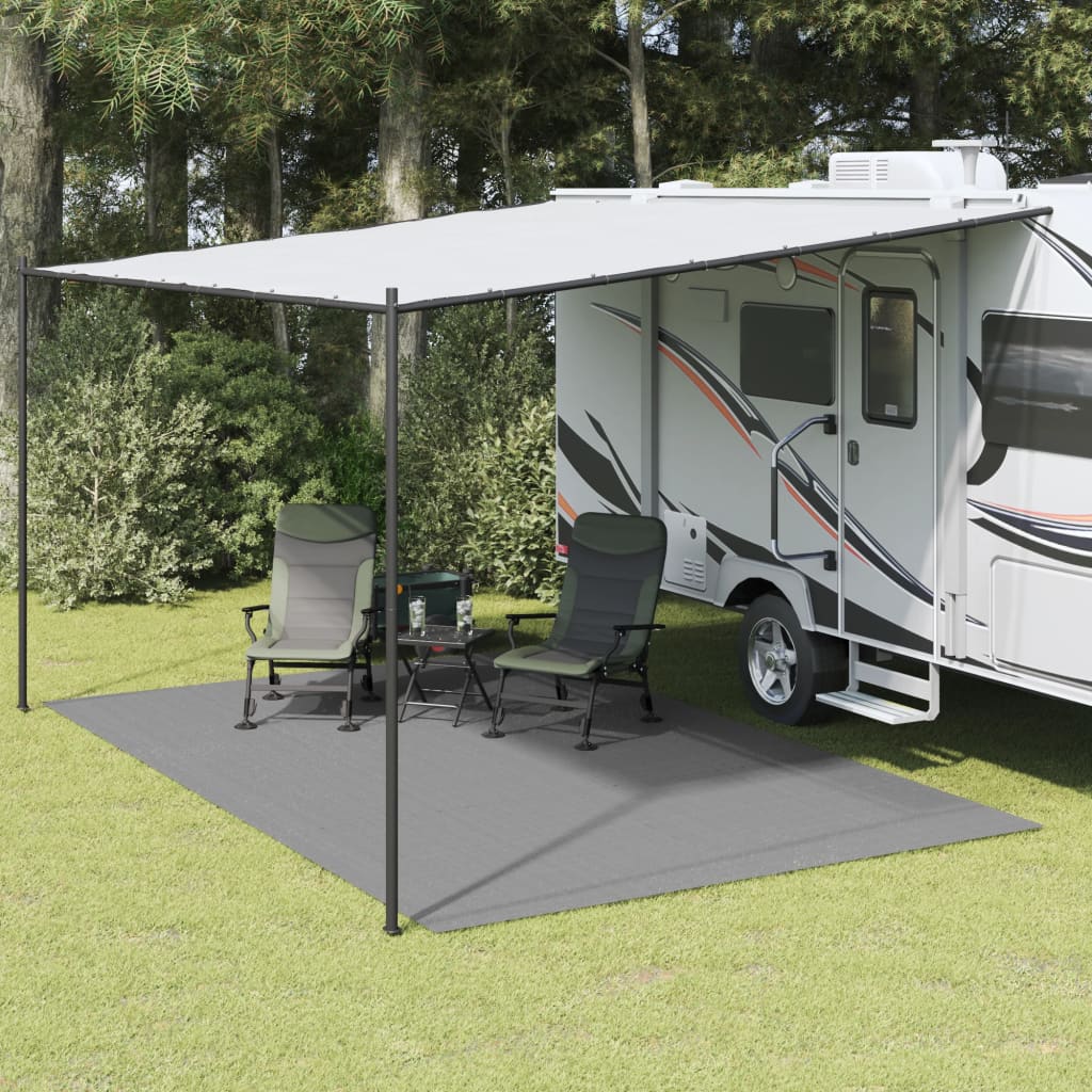 VidaXL Zeltteppich 5x3 m hellgrau