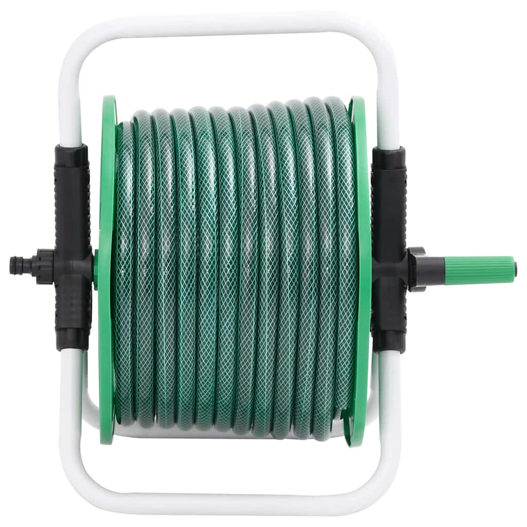 VidaXL Schlauchtrommel mit Schlauchkupplungsset 0,75 20 m freistehend PVC Grün