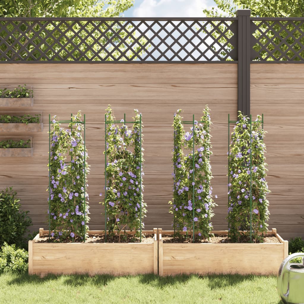 VidaXL Tomatenkäfige 4 Stück 116 cm Stahl und Polypropylen