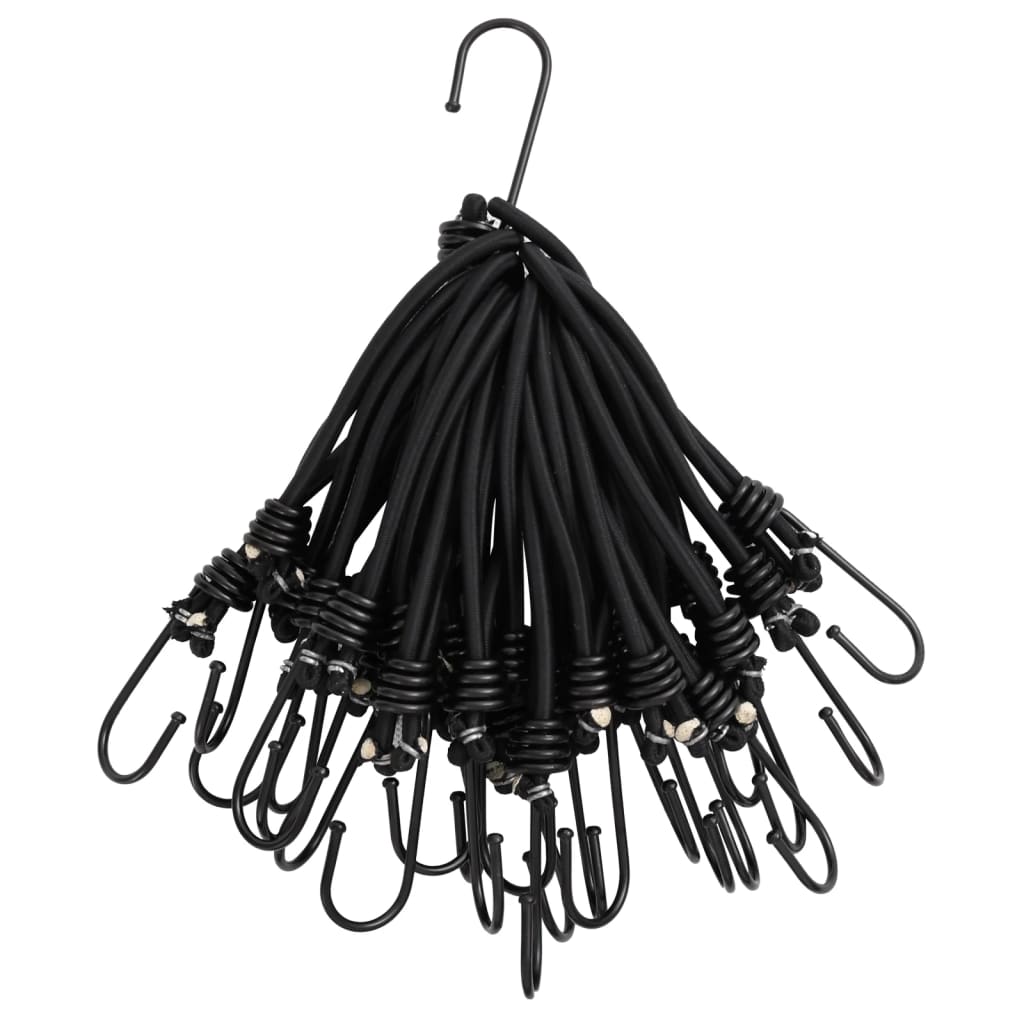 Vidaxl Spanngummi mit Haken 50 Stück 17 cm